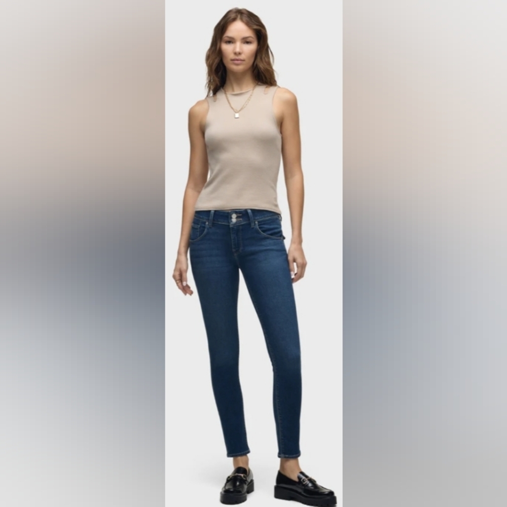 Hudson Collin Midrise Jeans In Color Obsses. Size 28.